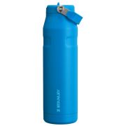 Stanley - termos tip sticla cu pai - Iceflow Flip Straw Lid - albastru - 1.06 L