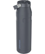 Stanley - termos tip sticla cu pai - Iceflow Flip Straw Lid - gri inchis - 1.06 L