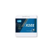 KMC - lant - 1 viteza - X101 - 112 zale - silver