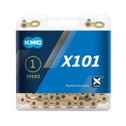 KMC - lant - 1 viteza - X101 - 112 zale - gold
