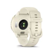 Garmin - vivoactive 6 smartwatch cu GPS și AMOLED - ramă lunar gold - carcasă lunar şi bratara din silicon Bone