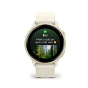 Garmin - vivoactive 6 smartwatch cu GPS și AMOLED - ramă lunar gold - carcasă lunar şi bratara din silicon Bone