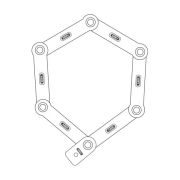 Abus - antifurt bicicleta - lacat pliabil cu cifru - Bordo uGrip 5700C/80 - blue