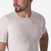 Castelli - bluza de corp cu maneca scurta - Pro Mesh 2.0 Short Sleeve - 15-28 gr C - alb