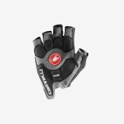 Castelli - manusi ciclism degete scurte - Rosso Corsa Pro V Glove - gri inchis