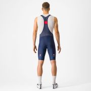 Castelli - pantaloni ciclism scurti cu bretele - Entrata 2 Bibshort - 15-35 gr C - albastru belgian