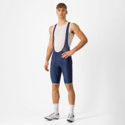 Castelli - pantaloni ciclism scurti cu bretele - Entrata 2 Bibshort - 15-35 gr C - albastru belgian