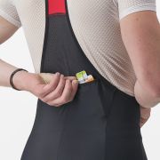 Castelli - pantaloni ciclism scurti cu bretele - Unlimited Cargo Bibshort - 15-35 gr C - negru