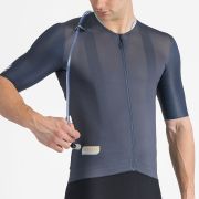 Castelli - tricou ciclism maneca scurta race fit - Unlimited Pro Jersey - 18-35 gr C - albastru | portocaliu