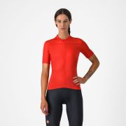Castelli - tricou ciclism maneca scurta regular fit - Anima 4 W Jersey - 18-32 gr C - rosu deschis