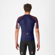 Castelli - tricou ciclism maneca scurta regular fit - Entrata 6 Jersey - albastru | bordo
