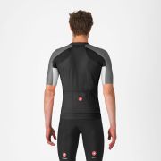 Castelli - tricou ciclism maneca scurta regular fit - Entrata 6 Jersey - negru | gri
