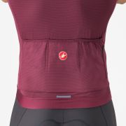 Castelli - tricou ciclism maneca scurta tailored fit - Espresso Jersey - 18-35 gr C - bordo | argintiu