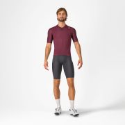 Castelli - tricou ciclism maneca scurta tailored fit - Espresso Jersey - 18-35 gr C - bordo | argintiu