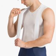 Castelli - pantaloni ciclism scurti cu bretele - A/C Bibshort - 22-40 gr C - albastru belgian
