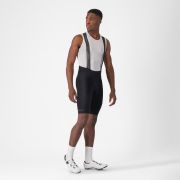 Castelli - pantaloni ciclism scurti cu bretele - Espresso Bibshort - 15-35 gr C - negru