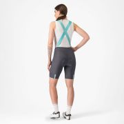 Castelli - pantaloni ciclism scurti cu bretele - Prima 2 Dt Bibshort - 16-35 gr C - gri inchis | albastru