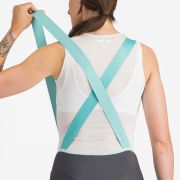 Castelli - pantaloni ciclism scurti cu bretele - Prima 2 Dt Bibshort - 16-35 gr C - gri inchis | albastru