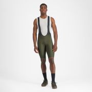 Castelli - pantaloni ciclism scurti cu bretele - Unlimited Cargo Bibshort - 15-35 gr C - verde Deep Green