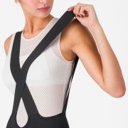 Castelli - pantaloni ciclism scurti cu bretele - Velocissima 3 Bibshort - 15-38 gr C - negru | argintiu