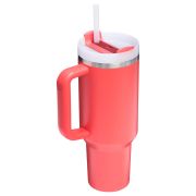 Stanley - termos tip sticla cu pai - Quencher H2.0 FlowState - Coral - 1.18L