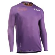 Northwave - tricou ciclism maneca lunga - Edge 2 Jersey Long Sleeve - Dark Purple | Orange