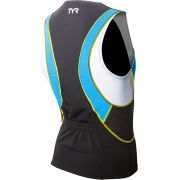 Men Competitor Singlet TYR negru-albastru-galben