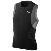 TYR - bluza fara maneci triatlon - Competitor Singlet - negru | gri