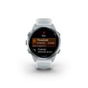 Garmin Forerunner 570 - 42 mm - ceas multisport cu GPS si AMOLED - alb Cloud Blue Aluminium with Translucent Whitestone | Cloud Blue Band