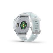 Garmin Forerunner 570 - 42 mm - ceas multisport cu GPS si AMOLED - alb Cloud Blue Aluminium with Translucent Whitestone | Cloud Blue Band