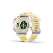 Garmin Forerunner 570 - 42 mm - ceas multisport cu GPS si AMOLED - alb mango roz Raspberry Aluminium with Translucent Bone | Mango Band