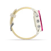 Garmin Forerunner 570 - 42 mm - ceas multisport cu GPS si AMOLED - alb mango roz Raspberry Aluminium with Translucent Bone | Mango Band