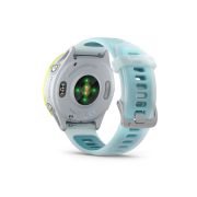 Garmin Forerunner 570 - 47mm - ceas multisport cu GPS si AMOLED - alb Amp Yellow Aluminium with Translucent Whitestone | Turquoise Band
