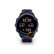 Garmin Forerunner 570 - 47mm - ceas multisport cu GPS si AMOLED - negru Indigo Aluminium with Translucent Imperial Purple | Indigo Band