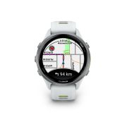Garmin Forerunner 970 AMOLED Titan Sapphire - Smartwatch multisport argintiu alb