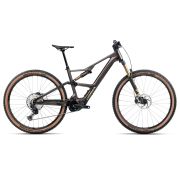 Bicicletă electrică eMTB Trail Orbea RISE SL M10 420W - Cosmic Carbon View | Golden Sand (Gloss)
