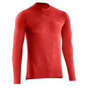 CEP - bluza cu maneca lunga - run ultralight shirt long sleeve - lava