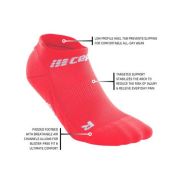 CEP - sosete compresie sub glezna - the run socks no show v4 - pink