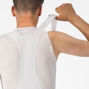 Castelli - pantaloni ciclism scurti cu bretele - Free Aero Race S Bibshort - alb