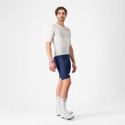 Castelli - pantaloni ciclism scurti cu bretele - Free Aero Race S Bibshort - albastru belgian