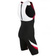TYR - trisuit carbon cu fermoar pe spate - negru rosu