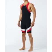 TYR - trisuit carbon cu fermoar pe spate - negru rosu