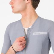 Castelli - tricou ciclism maneca scurta tailored fit - Premio Evo Jersey - gri