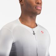Castelli - tricou ciclism maneca scurta tailored fit cu protectie solara - Upf Jersey - 20-38 gr C - gri argintiu