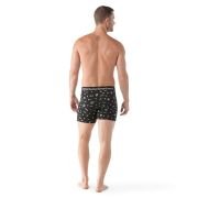 Smartwool - boxer merino - Merino Print Boxer Brief Boxed - Negru