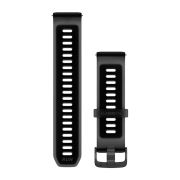 Garmin - curea silicon - Quick Release 22 - Negru translucid I Negru cu carcasa slate