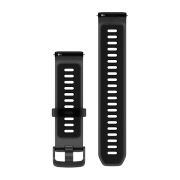Garmin - curea silicon - Quick Release 22 - Negru translucid I Negru cu carcasa slate