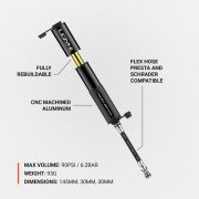 Lezyne - mini pompa - Hand Pump CNC Pocket Drive HV - gri