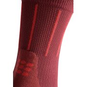 CEP - sosete compresie medii - pinstripe socks running mid cut - red