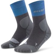 CEP - sosete compresie medii - hiking merino mid-cut socks - blue | grey